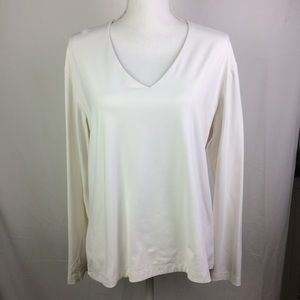 Chico’s white double layer T spandex & nylon sz3